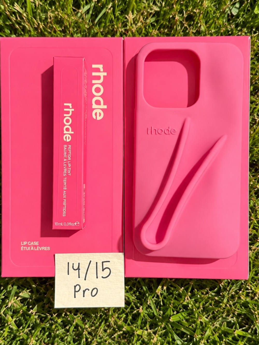 RHODE Pink iPhone Case with Matching Lip Tint - Picture 3 of 3